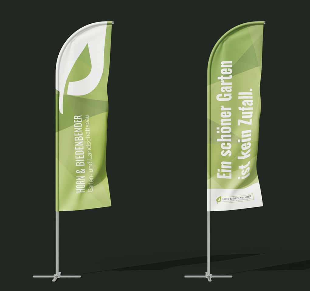 Beachflags Design von Winkler Unternehmensberatung & Design für Horn&Biedenbender